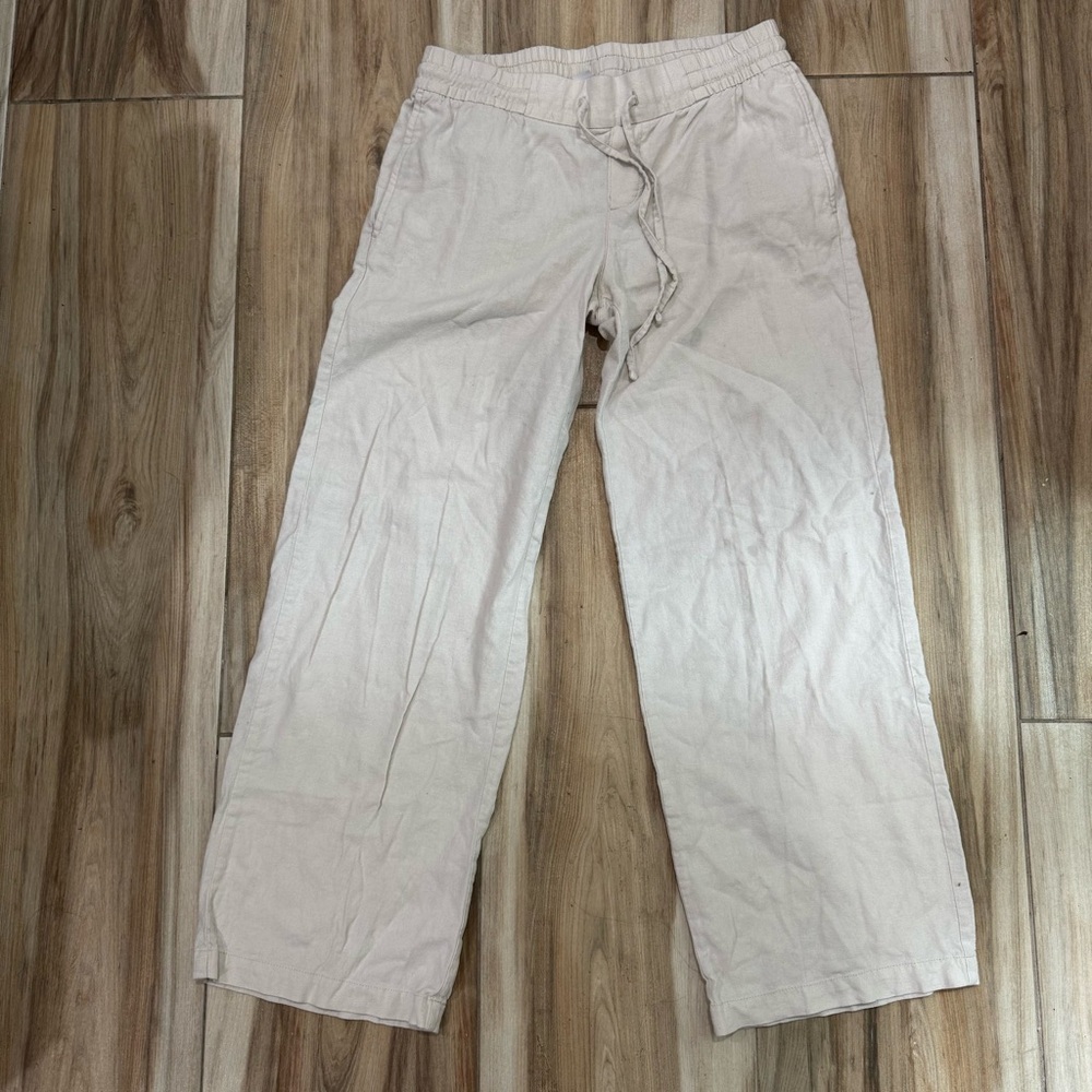 Old Navy Light Beige wide leg pants